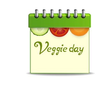 sebzeli Organizatör, takvim, sebzeli gün, sebze havuç, domates ve salatalık, kivi, portakal, vejetaryen gün benim sebze yeşil soğan ve yazıt gün,