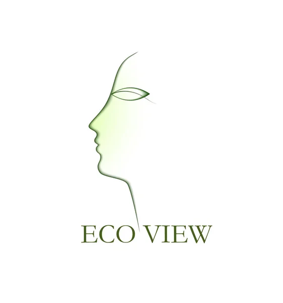 Eco View Konzept Logo, — Stockvektor