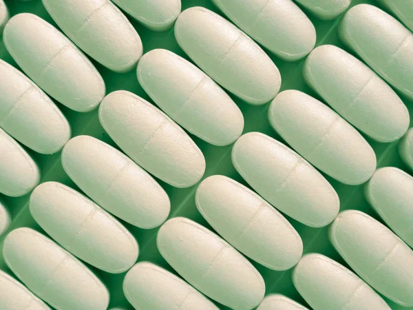 Medicine pharmacy tablets background. Copy space mock up — Stock Photo, Image