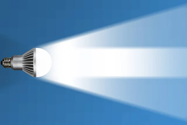 Led ampul lamba closeup görüntü. T kopya alanı ile Konsept poster