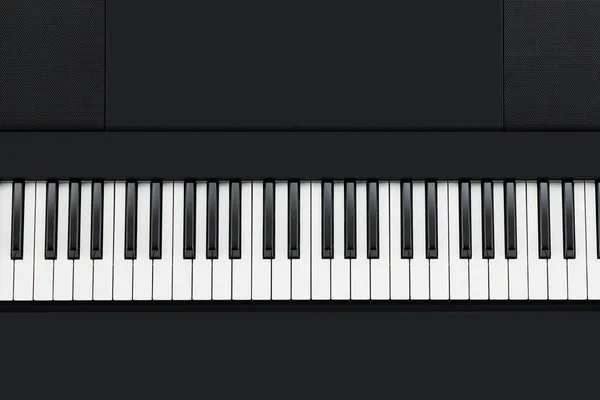 Music Keyboard Top View Background Concept Banner — Stock Photo, Image