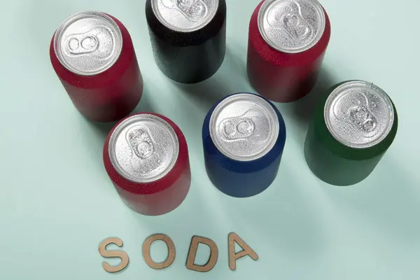 Colorful Aluminum Soda Can — Stock Photo, Image