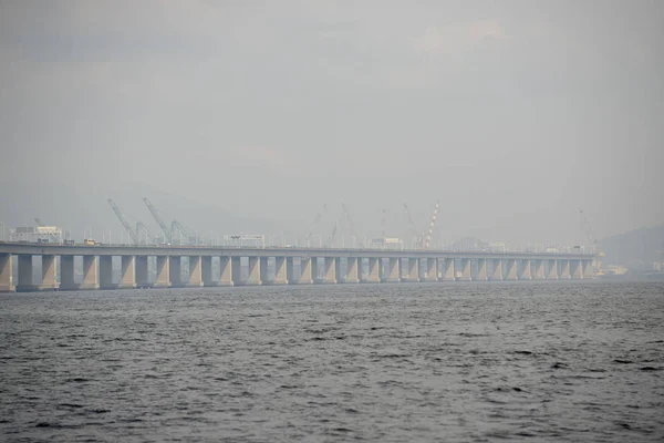 Ріо Нітерой Мосту Два Міста Бухта Гуанабара — стокове фото