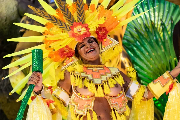 Río Brasil Febrero 2020 Desfile Escuela Samba Portela Marqués Sapucai — Foto de Stock