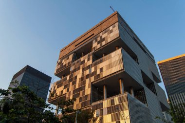 Rio de Janeiro, RJ, Brezilya - 21 Haziran 2006: şehrin orta bölgesindeki devlet petrobras binasının önü
