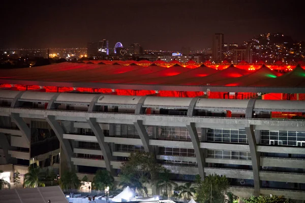 Rio Brazília Június 2020 Maracana Ünnepli Éves Ezen Fények Stadion — Stock Fotó