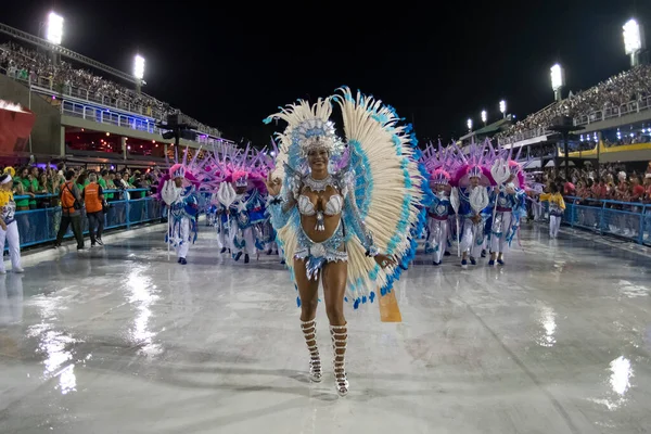 Rio Brazilië Februari 2020 Parade Van Sambaschool Academicos Sossego Marques — Stockfoto