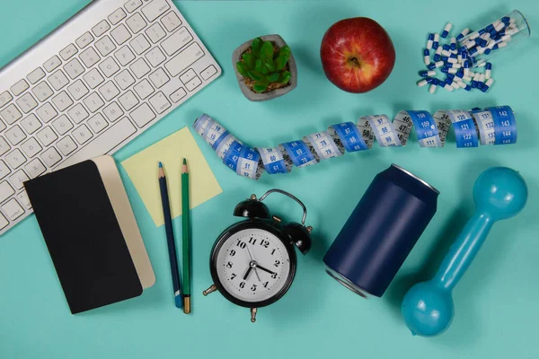 Ofis ve fiziksel aktivitenin çeşitli unsurları.