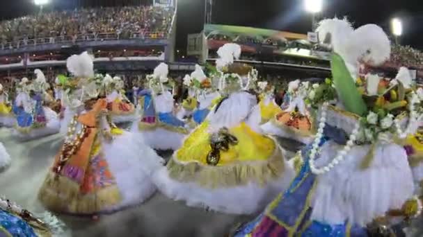 Rio Brésil Février 2020 Grande Rio Lors Défilé Carnaval Samba — Video