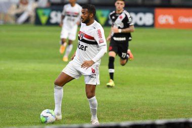 Rio, Brezilya - 16 Ağustos 2020: Sao Januario Stadyumu 'nda düzenlenen Brezilya Şampiyonası' nda Vasco ve Sao Paulo arasında oynanan maçta Reinaldo oyuncusu