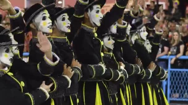 Río Brasil Febrero 2020 Desfile Escuela Samba Sao Clemente Marqués — Vídeos de Stock