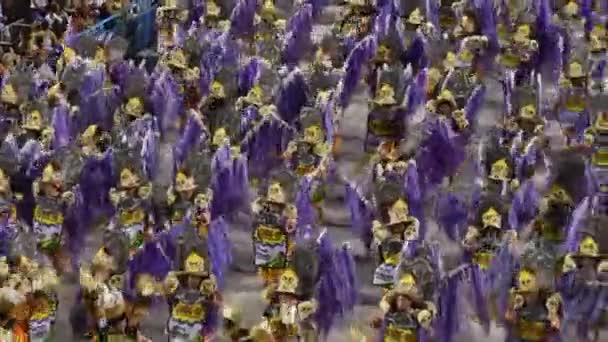 Río Brasil Febrero 2020 Desfile Escuela Samba Sao Clemente Marqués — Vídeos de Stock
