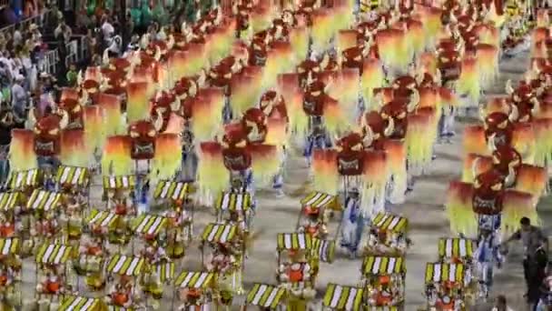 Rio Brasil Fevereiro 2020 Desfile Escola Samba São Clemente Marques — Vídeo de Stock