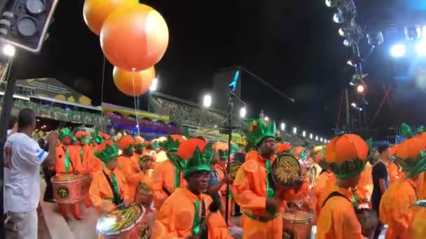 Rio Brasil Fevereiro 2020 Desfile Escola Samba São Clemente Marques — Vídeo de Stock