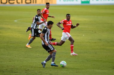 Rio, Brezilya - 29 Ağustos 2020: F. Barrandeguy Nilton Santos Stadyumu 'nda Brezilya Şampiyonası' nda Botafogo 0 ve 2 Internacional arasında oynanan maçta