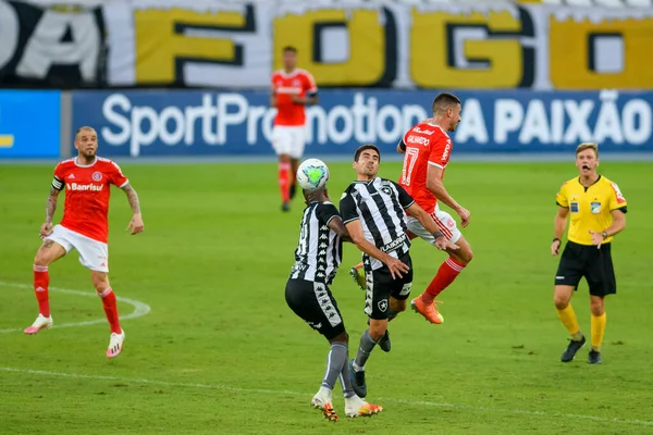 Rio Brasil Agosto 2020 Jogador Jogo Entre Botafogo Internacional Pelo — Fotografia de Stock