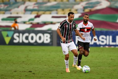 Rio, Brezilya - 02 Eylül 2020: Maracana Stadyumu 'nda düzenlenen Brezilya Şampiyonası' nda Fluminense (1) ile Atletico-GO (1) arasındaki maçta Nene oyuncusu