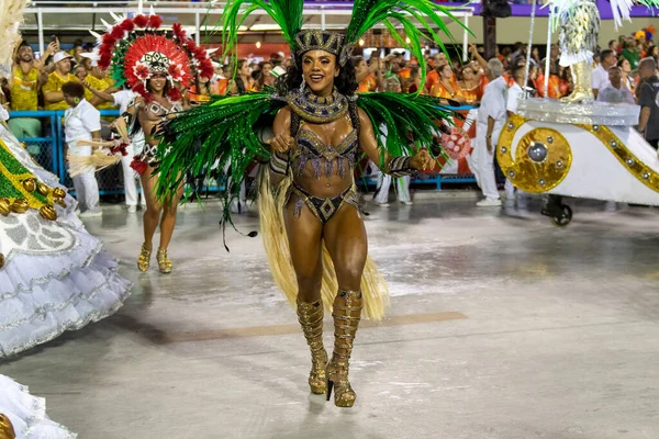 Rio Brasil Fevereiro 2020 Desfile Escola Samba Mocidade Independente Padre — Fotografia de Stock