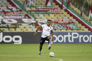 Rio, Brezilya - 17 Ekim 2020: Bruno Pacheco Fluminense 2 ve 2 Ceara arasında Brezilya Stadyumu 'nda oynanan karşılaşmada