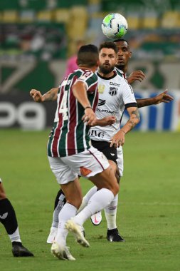 Rio, Brezilya - 17 Ekim 2020: Rafael Sobis Maracana Stadyumu 'nda Brezilya Şampiyonası' nda Fluminense 2 ve 2 Ceara arasında maç yaptı