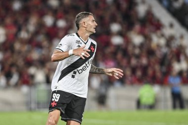 Rio, Brezilya - 21 Eylül 2025: Flamengo x Vasco arasında oynanan maçta Maracana Stadyumu 'nda oynanan 24.
