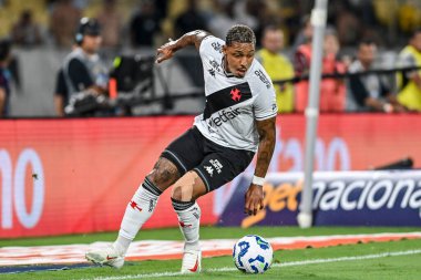Rio, Brezilya - 21 Eylül 2025: Maracana Stadyumu 'nda oynanan 24. Brezilya Şampiyonası' nda Flamengo x Vasco arasında oynanan maçta David oyuncu