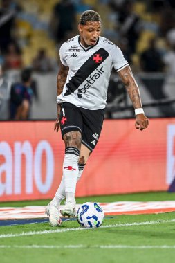 Rio, Brezilya - 21 Eylül 2025: Maracana Stadyumu 'nda oynanan 24. Brezilya Şampiyonası' nda Flamengo x Vasco arasında oynanan maçta David oyuncu