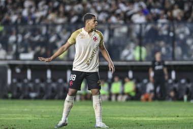 Rio, Brezilya - 24 Eylül 2025: Vasco x Bahia ile Sao Januario Stadyumu 'nda oynanan maçta Barros oyuncusu