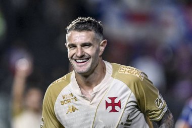 Rio, Brezilya - 24 Eylül 2025: Sao Januario Stadyumu 'ndaki Vasco x Bahia ile Brezilya Şampiyonası arasında oynanan maçta Vegetti oyuncusu