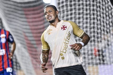 Rio, Brezilya - 24 Eylül 2025: Sao Januario Stadyumu 'nda Vasco x Bahia ile Brezilya Şampiyonası arasında oynanan maçta David oyuncu