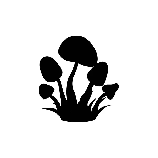 Simbolo del segno vettoriale isolato dell'icona del fungo . — Vettoriale Stock