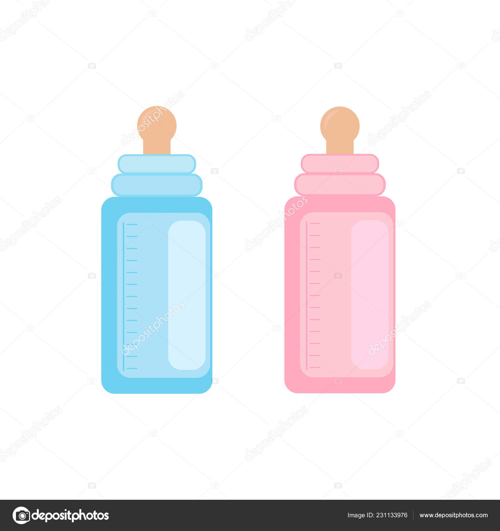 blue baby bottles