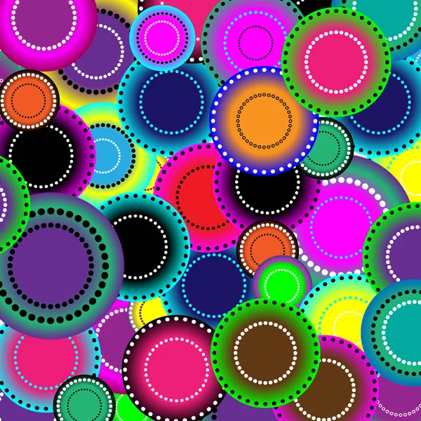 Fondo Colorido Abstracto Con Círculos Vector — Archivo Imágenes Vectoriales