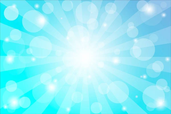 Mavi parıltılar bokeh .cool kış parlak ışıklar arka plan afiş tasarımı ile ışınları Işıklar.