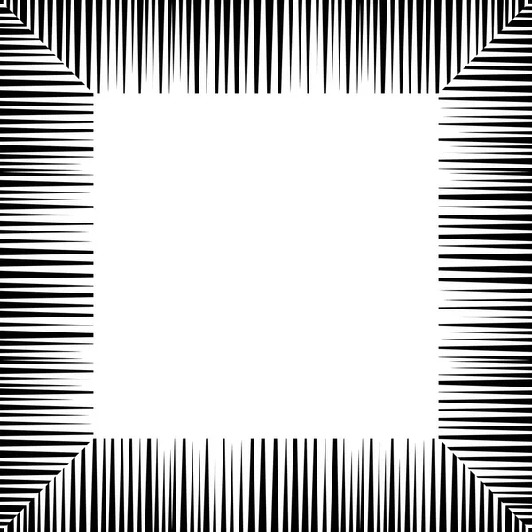 siyah ve beyaz çizgili çerçeve. Vektör metin için yer geometrik çerçeveyle. Güçlü geometrik arka plan.