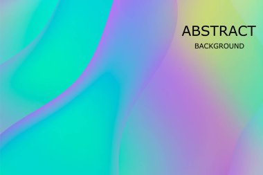 Sıvı sıvı. Canlı degrade örgü. Minimalist kart, sunum şablonu. Modern moda karışımı ile Holografik 3d fon.