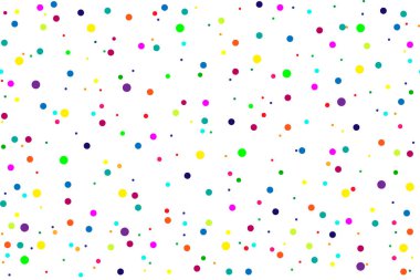 Farklı renklerde renkli nokta ile arka plan. vektör dikişsiz desen