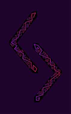 Rune Jera antik Iskandinav Runes. Runes kıdemli futarka. Büyü, törenler, dini semboller. Tahminler ve tıldıklar.