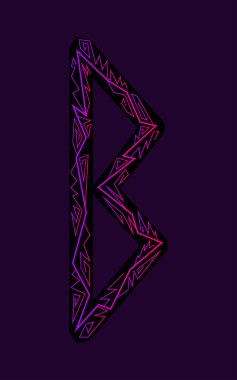 Rune berkana. Antik Iskandinav Runes. Runes kıdemli futarka. Büyü, törenler, dini semboller. Tahminler ve tıldıklar.