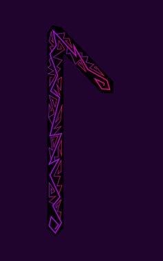 Laguz Rune. Antik Iskandinav Runes. Runes kıdemli futarka. Büyü, törenler, dini semboller. Tahminler ve tıldıklar.