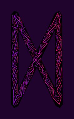 Dagaz Rune. Antik Iskandinav Runes. Runes kıdemli futarka. Büyü, törenler, dini semboller. Tahminler ve tıldıklar.