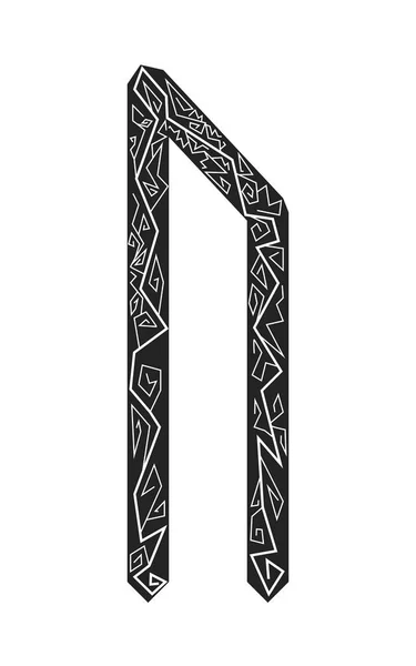 Brev Uruz. Forntida skandinaviska runor. Runes Senior futarka. Magi, ceremonier, religiösa symboler. Förutsägelser och amuletter. — Stock vektor