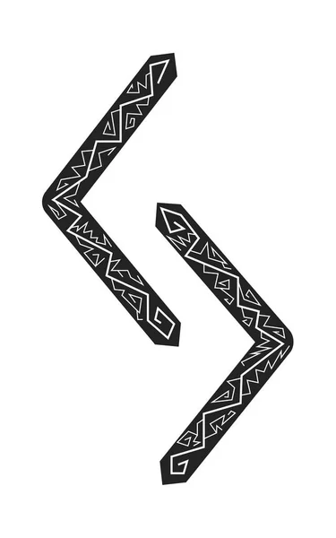 Rune Jera Anciennes runes scandinaves. Runes senior futarka. Magie, cérémonies, symboles religieux. Prédictions et amulettes . — Image vectorielle