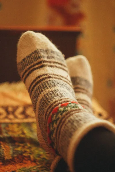 home comfort, warm evening, socks warm feet