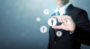 İnsan kaynakları yönetimi ve işe alım iş kavramı