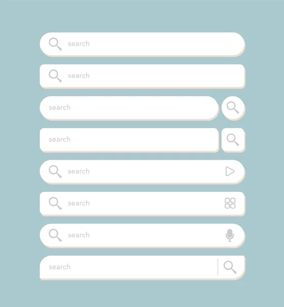 Suchleiste Design Für Website Oder Webpage Benutzeroberfläche Elemente Vektorillustration — Stockvektor