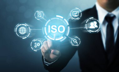 ISO standartları kalite kontrol garantisi iş teknolojisi kavramı