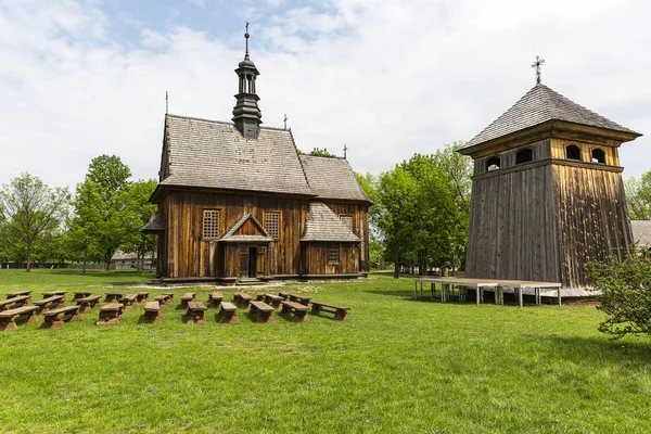 Токарния Польша Мая 2018 Года Деревянная Церковь Xviii Века Музее — стоковое фото