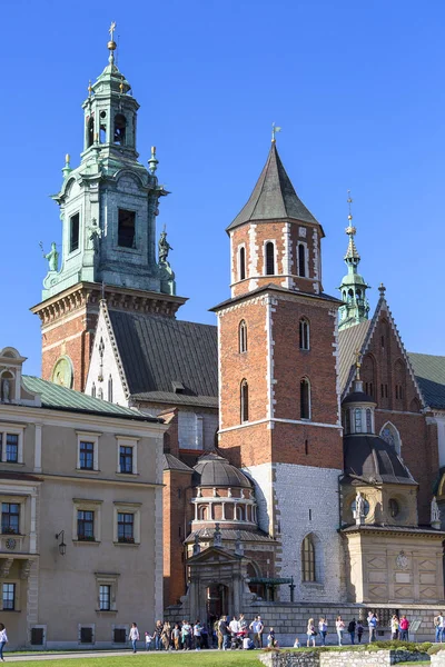 Krakow Pologne Avril 2018 Cathédrale Wawel Lieu Couronnement Des Rois — Photo