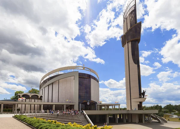 Krakow Puola Kesäkuu 2017 Divine Mercy Sanctuary Lagiewniki Pyhä Faustyna — kuvapankkivalokuva